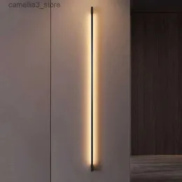 Wall Lamps Modern Minimalist Long Lamp LED Mounted Light Indoor Living Room Bedroom Background Home Decora Fixtures 110/220V Q231128