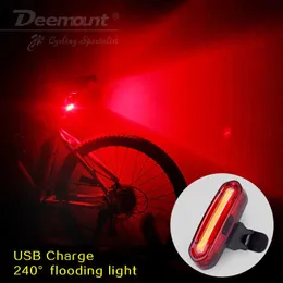 자전거 조명은 충전식 개 암각형 LED USB Mountain Bike Take Tail Light Taillight MTB 안전 경고 자전거 후방 조명 자전거 램프 P230427