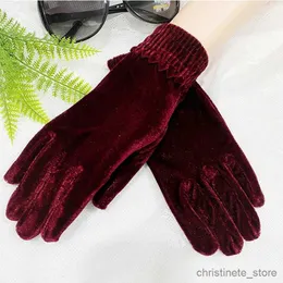 Children's Mittens Autumn Winter Women's Gold Gloves Outdoor Driving Cycling Warm Cold-Proof Anti-Freeze Mittens