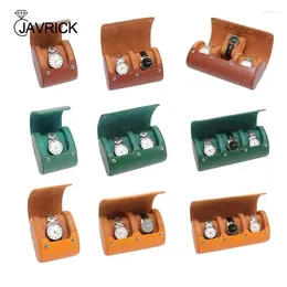 Jewelry Pouches Watch Storage Box Roll Case PU Material For