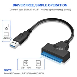 Computer Cleaners SATA To USB 3 0 2 0 Cable Up 6 Gbps For 2 5 Inch External HDD SSD Hard Drive 3 22 Pin Adapter Sata III Cord 231128