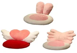 Cushiondecoratif Yastık E9la Sevimli Kanatlar Sandalye Yastık Dolgulu Masa Koltuk Sıcak Konfor Peluş Geri Yastıklar Destek için Bel Backre3435514