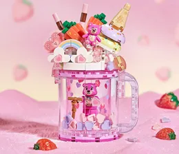 Lepin Toy Pottery 235PCS Figura de ação Blocos de construção Seaside Estival Milk Tea Cup DIY Arquitetura Brinquedo para menina Kit modelo Buid Block Lepin Brick Bloco de Natal