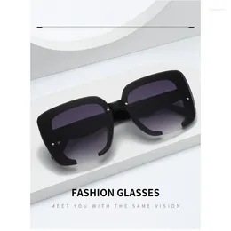 Sunglasses Square Set Glitter Powder Frame Senior Sense Fashion Network Red Tide European And American Glasses
