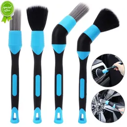 Brush de limpeza de detalhes de detalhes do carro novo 4 estilos de cotovelo ferramentas de varredura de painel aro de ar condicionado aro de lavagem de roda de ar para lavagem