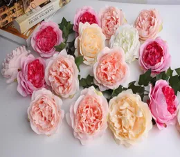 20pcslot Simulation Tea Rose Wedding DIY Flower Wall Floral Decorative Flower Background Decorative Wall Rose Peony7826385
