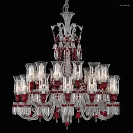 Chandelins Crystal lustre sala de estar duplex construindo lâmpadas de engenharia de personalidade criativa europeia el lâmpadas de engenharia da casa