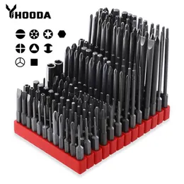 Schroevendraaier YIHOODA 12pcs 1/4 de polegada Phillips Key Hex Shank Conjunto de bits de chave de fenda Kit de ferramentas manuais com chave de fenda Torx hexagonal Broca Conjunto de bits