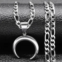 Pendant Necklaces Fashion Razor Blades Shape Necklace For Men Stainless Steel Black Color Peaky Blinders Gothic Jewery Collar N2957S07