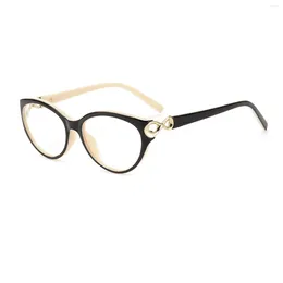 Solglasögon Frames 2023 Högkvalitativ glasögonram Kvinnors katt Eye Recept Myopia Mirror BR1130