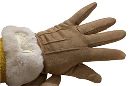 gants gants de créateur de haute qualité mode peluche gants imperméables pour hommes femmes velours laine de mouton dame cinq doigts mitaines conception femmes gants hiver automne