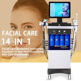 Skönhetsutrustning Maquina Hidrofacial 14 en 1 Hydra Hydro Hydrodermabrasion Peel Facial Beauty Machine 14in1 Ansiktsskötsel Hydrofacials Machine