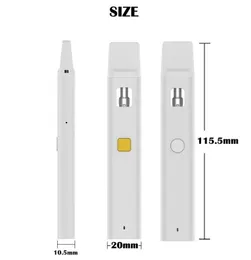 Autentico vasca vasca imini Atomizzatore 2ml 1 ml Cartuccia vuota Spessata carrelli tamponati olio Penna vaporizzatore trasparente a vaporizza