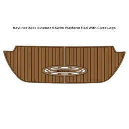 2000 Bayliner 2855 Utökad badplattform Pad Boat Eva Foam Teak Deck Floor Mat