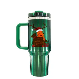 Sıcaklık tutma ile 40oz tumbler İnsanlaştırılmış Tasarım Büyük Kapasite Çok yönlü uyumluluk Yüksek kaliteli materiaa (Noel Kırmızısı)