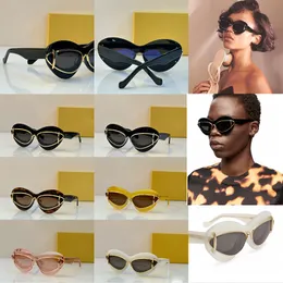 Womens luxurious oversized cat eye sunglasses fashionable and cool T stage mirror high quality UV400 resistant sunglasses multiple colors available LW40119I
