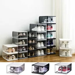 es Thickened Transparent Plastic Lattice Customized Artifact Shoe Drawer Type Assembly Storage Bins Box W0428