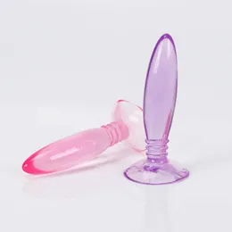 Sex Toy Massager Mini Anal Plug Jelly Toys Real Skin Feeling Adult Products Butt For Nybörjare