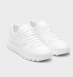 Luxury Top Design B22 PRAX 01 Renylon Runner Sportskor Borsta läder sneakers Mens Tekniska gummi Lug Sole Casual White Outdoor Trainers B22 Shoe EU38-46 Box