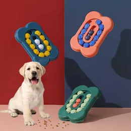 Matande plast långsam matare hundskål små hundar tillbehör valp leksaker interaktiva husdjur rätter slickar matt cao boll ytben leveranser