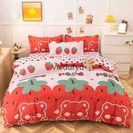 Bedding sets UPzo Strawberry Set Double Sheet Soft 3/4pcs Bed Duvet Cover Queen King Size Comforter Sets For Home Childvaiduryd