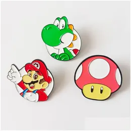 Akcesoria kreskówek Śliczne filmy anime gry Hard Enamel Pins Zbieraj metalową broszkę plecak worka na czapkę kołnierz klapy odznaki kobiety moda j dheup