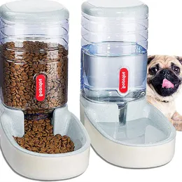 Besleme Modaya Moda Ev Pet Bakımı Köpek Pet Besleyici 3.8L Largecapity Pet İçme Suyu / Otomatik Besleme Evcil Hayvan Malzemeleri Köpek Besleyici