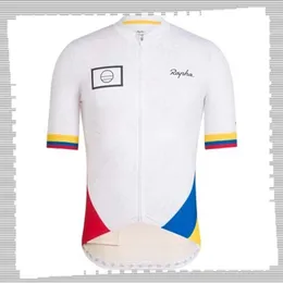 Pro Team Rapha Cycling Jersey Erkek Yaz Hızlı Kuru Spor Üniforma Dağ Bisiklet Gömlekleri Yol Bisiklet Üstleri Yarış Giyim Açık Dış Mekan 285b