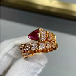 Pierścień luksusowe pierścionki biżuteria serpentynowe projektowanie Pierścionki
