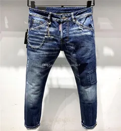 SS20 Nova Chegada Top Quality Designer Homens D2 Denim Cool Guy Jeans Bordados Calças Moda Buracos Calças Itália Siz AUD UAREDs 2s s5816050