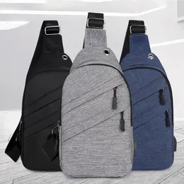 External Frame Packs Outdoor Men Crossbody Bag Canvas Large Capacity Casual Shoulder Bags with USB Charge Fanny Pouch Waterproof Messenger Pack 230427