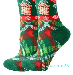 Kvinna julstrumpor roliga Xmas Santa Claus Tree Snowflake Elk Snow Cotton Tube Crew Happy Sock Men