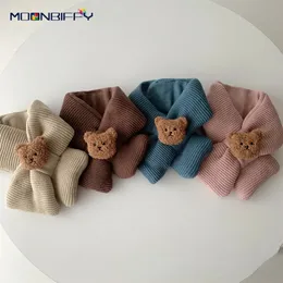 Sciarpe Avvolge Sciarpa per bambini Autunno Inverno Simpatico lavoro a maglia nato Bavaglino Sciarpa calda e spessa All'aperto Bambino Ragazzo Ragazza Fazzoletto da collo Accessori per neonati Sciarpa 231127