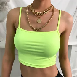 Women Tanki Camis moda letnie topy bez rękawów bawełniany rogs bezpadany bandeau stanik kamizelka uprawa top szwu tee Bralette 230428