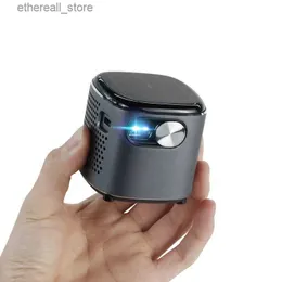 أجهزة العرض LED DLP MINI Pocket Projector الذكية WiFi Android Full HD 4K مدعومة بالمسرح المنزلي فيديو Bluetooth 5.0 مع البطارية المحمولة Q231128