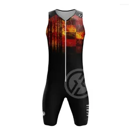 Racing Sets GCBIG Mens Vest Triathlon Jersey Boby Suit Bike Kit Body Cycling Tri Swimming Skinsuit Ropa Ciclismo Speed Jumpsuit