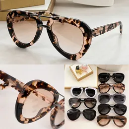 Acetate oval frame policy sunglasses metal nose bridge wide frame tortoiseshell gradient Glasrai Sola SPR28RS fashionable and casual eyeglasses with original box