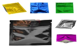 200pcsLot 756cm Black Glossy Aluminum Foil Zip Lock Bag Coffee Pearl Package Bag Capsule Smell Proof Storage Mylar Packing Pouc3751068