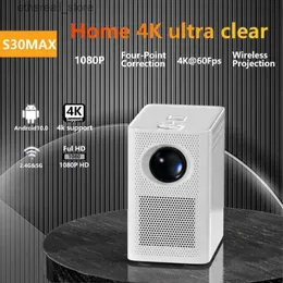 Projecteurs S30 Version globale 1080P Android Projetor 400 Ansi Lumens projecteur Portable Smart TV WIFI Home Beamer projecteur LED Q231128