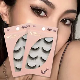 3 PCFalse Eyelashes SHIDISHANGPIN 3/4/5 Pairs Mink Eyelashes 3D Mink Lashes Fake Eyelashes Natural 3d False Lashes cilios faux mink lashes faux cils Z0428