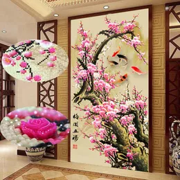 Stitch QIANZEHUI DIY Special Shaped Diamond Embroidery Plum blossom Full rhinestone Diamond painting cross stitch needlework decoration