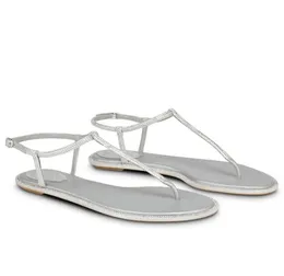 Verão marca de luxo mulheres sandálias sapatos senhora cristal tanga cristal tiras flip flops renescaovilla senhora casual andando EU35-43 caixa original