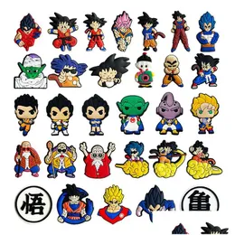 Cartoon Accessories Anime Charms Wholesale Childhood Memories Dragon Game Shoe Pvc Decoration Buckle Soft Rubber Clog Fast Drop Delive Dh4Pr