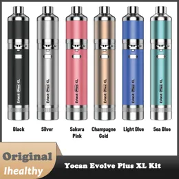 Yocan Evolve Plus XL 키트 왁스 DAB vape 펜 1400mAh 배터리에 내장 된 독특한 쿼드 코일 기술 기화기 설계 자기 연결