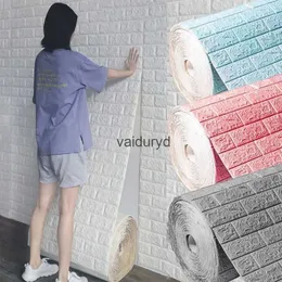 벽 스티커 70cm*1m 3D 벽돌 패턴 스티커 자체 접착 패널 방수 거실 벽지 홈 데우 러어
