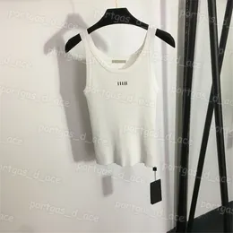 Letters Women T Shirt Designer Knit Tank Tops Sexy Sling Knits Tops