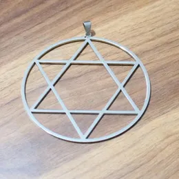 Anhänger Halsketten Große 4 Zoll Große Edelstahl Hexagramm Davidstern Wicca Heidentum Charms Keine Kette Für Männer Geschenke