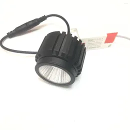 Tavan Işıkları 10 PCS 50mm 5W 7W Güç 230V DC12 V24V LED Modül Radyatör Siyah Profil Mini Gömülü Spot Işık Ev İç Mekan Kullanım Tasarım