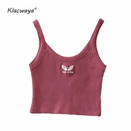 Tops Crop Top Women Tank Mujer Camisetas For Women Summer Pink Haut Femme Corset Gilet Halter Sexy Soft Girl Bustier Camisole Off The