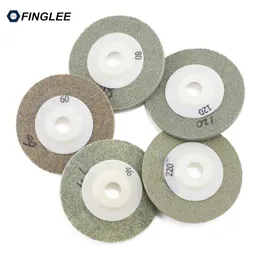 Polijstpads 5pcs 100mm 앵글 그라인더 드라이 스폰지 다이아몬드 연마 패드 4 인치 콘크리트 화강암 석재 대리석 버프 청소 패드